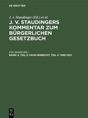 cover image of Familienrecht, Teil 2